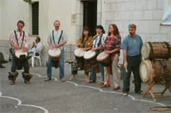 Trommeln in Castelforte/Süditalien